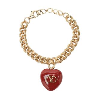 Valentino Garavani Accessoires, Dames, Geel, ONE Size, Coeur Royal Ketting Armband