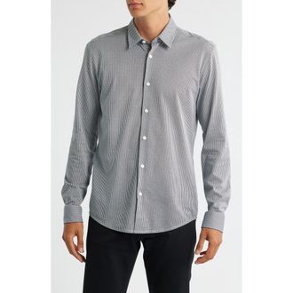 BOSS Roan Stretch Corduroy Button-Up Shirt in Dark Blue at Nordstrom Rack, Size X-Large