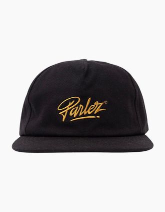 Parlez Clothing Mens Parlez Ashton 5.5 Panel Black Cap - Size: ONE size