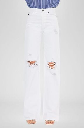 Kancan Montana Ultra High Rise 90s Flare Jeans in White at Nordstrom, Size 27