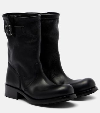 Prada Leather mid-calf boots