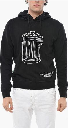 Dsquared2 Printed TRASH Hoodie size M