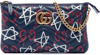 Gucci Pre-owned Gucci Mini GG Marmont Matelasse Calfskin Ghost Wallet On Chain Ladies 1T1PJXNN4PBFWKCF