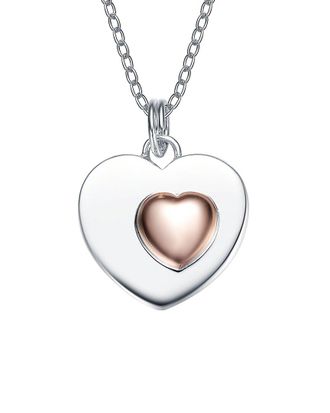 Genevive Silver Pendant Necklace