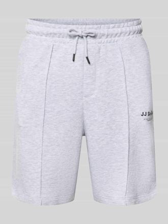 Jack & Jones Jack & Jones Sweatshorts mit Logo Model KANE in Hellgrau Melange, Gr&ouml;&szlig;e XXL