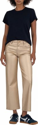 Kut from the Kloth Charlotte High Rise Wide Leg Pants In Gold