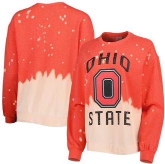 Gameday Couture Womens Gameday Couture Scarlet Ohio State Buckeyes Twice As Nice Faded Dip-Dye Pullover Long Sleeve Top in Red at Nordstrom, Size Small