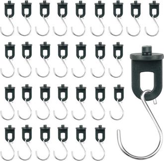 OEM 50 Clips Colgantes Para Invernadero Y 50 Ganchos En S, Clips Para Invernadero, Accesorios Para Plantas, Clips Para Invernadero, Soporte Para Plantas, 