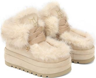 Naked Wolfe Bambi Black Suede/Shearling in Ice-Faux Fur/suede at Nordstrom, Size 7