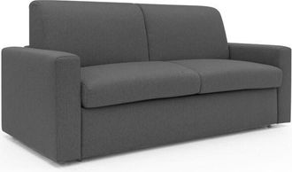 Divani.Store Divani.store - Kansas Sof&aacute; Cama Convertible H20 Cm En Tela Impermeable 212 Cm (mat. 160x197) Antracita