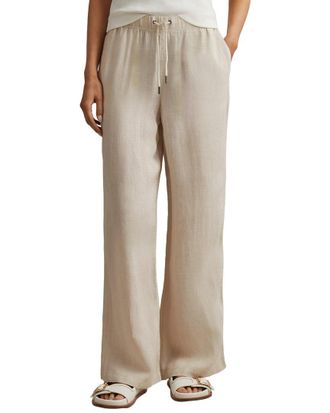 Reiss Cleo Wide Leg Linen Pant