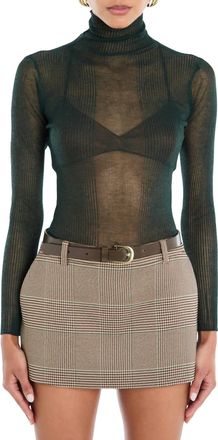 SER.O.YA Piper Turtleneck Sweater In Evergreen