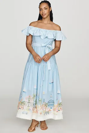 En Saison Dawn 100% Cotton Midi Dress