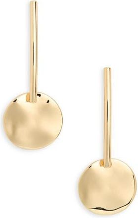 Nordstrom Rack Bar & Disc Drop Earrings in Gold at Nordstrom Rack