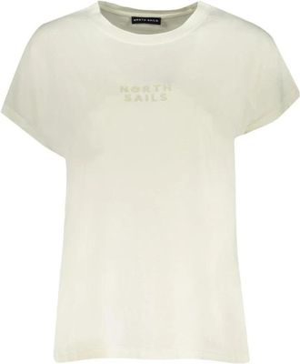North Sails Boxy Fit T-shirt Korte Mouw - Dames - T-shirts - Wit - L - Katoen - Tops