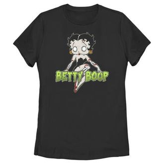 Betty Boop Womens Betty Boop Halloween Zombie Logo Graphic T-Shirt in Black at Nordstrom, Size Xx-Large