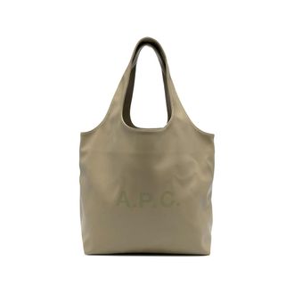 A.P.C. A. p.c. Logo-print Leather Tote Bag