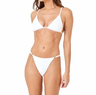 L*Space Ridin High Remi Bitsy Bikini Bottom In White