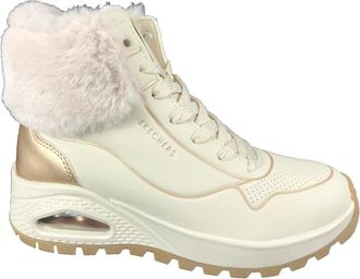 Skechers Uno Rugged Boot - Dames - Winterlaarzen - Beige - 41 EU - Leer - Schoenen