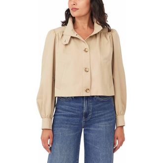 Habitual Crop Swing Jacket in British Tan at Nordstrom, Size X-Large