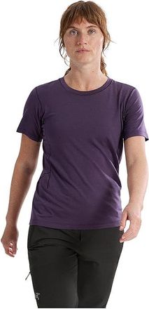 Arc'teryx Lana Merino Wool Crew Short Sleeve Womens Clothing Moondrop : 2XL