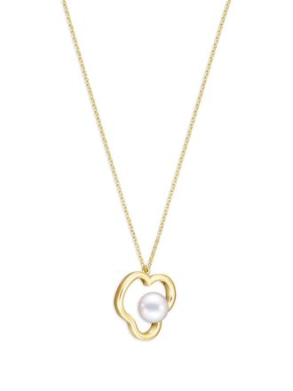 Tasaki Collana Collection Line Chants in oro bianco 18 carati con perle Akoya