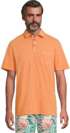Tommy Bahama Condesa Canyon Polo Mens Clothing Pink Grapefruit : 2XL, Cotton
