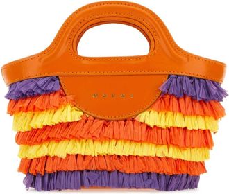 Marni Multicolor Tropicalia Zomer Handtas - Dames - Handtassen - Oranje - ONE Size - Tassen