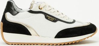 Twinset Sneakers Twinset in mesh e camoscio