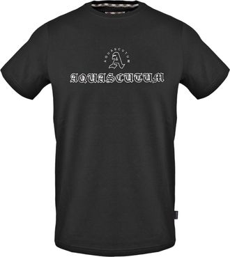 Aquascutum Aquascutum Script T-shirt voor heren (Zwart)