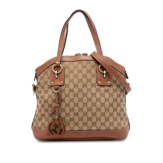 Gucci Pre-owned Gucci Medium GG Canvas Charm Dome Satchel Ladies Z3K9X0E3JNW8RI73
