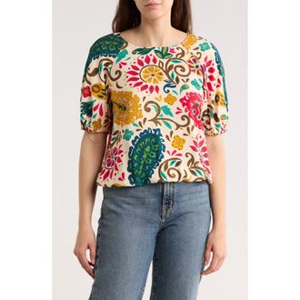 Vince Camuto Bubble Sleeve Top in Golden Yellow at Nordstrom Rack, Size X-Small