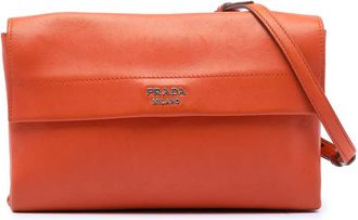 Prada Pre-owned Prada Soft Calf Double Turnlock Crossbody Ladies SRSTNMV4GISK5NW4