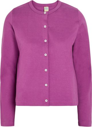 Flore Flore Flore Flore Poppy Cotton Cardigan - Purple - S (UK8-10 / S)