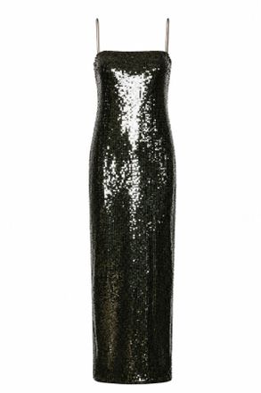 Rotate Sequins Floor-Length Slit Polyester Long Evening Dress