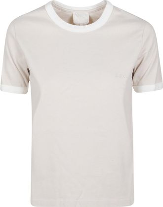 A.P.C. Beige Logo Crew Neck T-Shirt