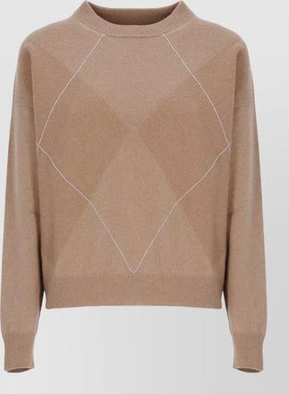 PESERICO cashmere silk wool ribbed crewneck sweater