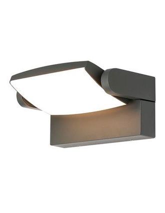 Mantra Mantra Aplique Led Exterior Hood 12w 3000k Blanco/gris Oscuro