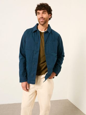 Fat Face FatFace Dark Teal Blue Canvas Worker Jacket