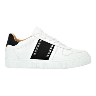 Philipp Plein Schoenen, unisex, Wit, 35 EU, Leer, Lo-Top Sneakers Studs