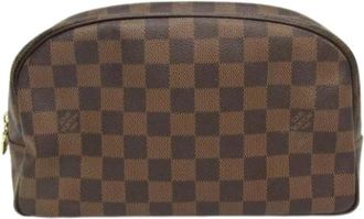 Louis Vuitton Pre-owned Toilet Pouch 25 - unisex - Vintage Tassen - Bruin - ONE Size - Vintage