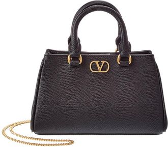 Valentino Vlogo Signature Mini Leather Satchel
