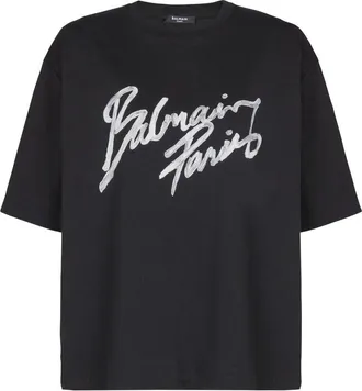 Balmain T Shirt Nero-Donna