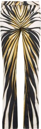 Roberto Cavalli Dames, Broeken, Veelkleurig, Maat: XS Katoen