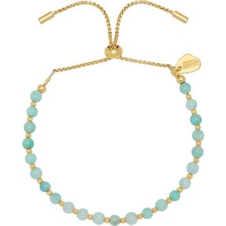 Estella Bartlett Amelia Beaded Slider Bracelet in Gold at Nordstrom