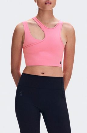 On Studio Asymmetric Crop Tank in Magnolia at Nordstrom, Size X-Small