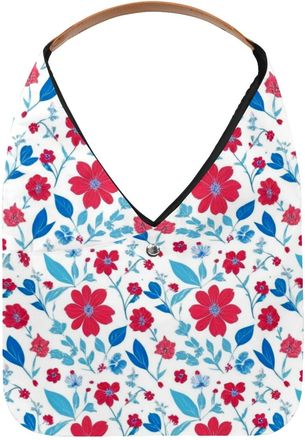 Generic Aesthetic Flower Reusable Lightweight Grocery Bags - Foldable Into Compact Pouch, Washable & Sturdy, Multipurpose for Shopping and Travel