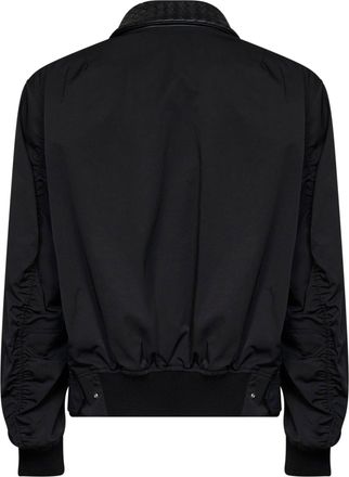 Bottega Veneta Mens Blouson Jacket Black Cotton Bomber