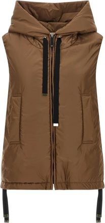 Max Mara Jassen, Dames, Bruin, 3Xs, Greengo Padded Vest