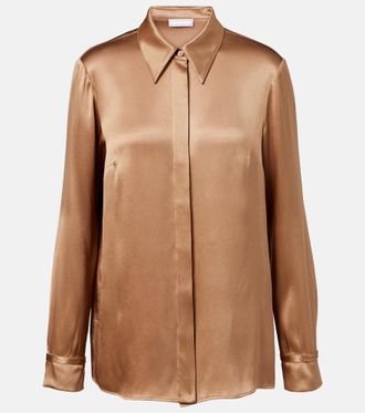 Gabriela Hearst Cruz silk satin shirt